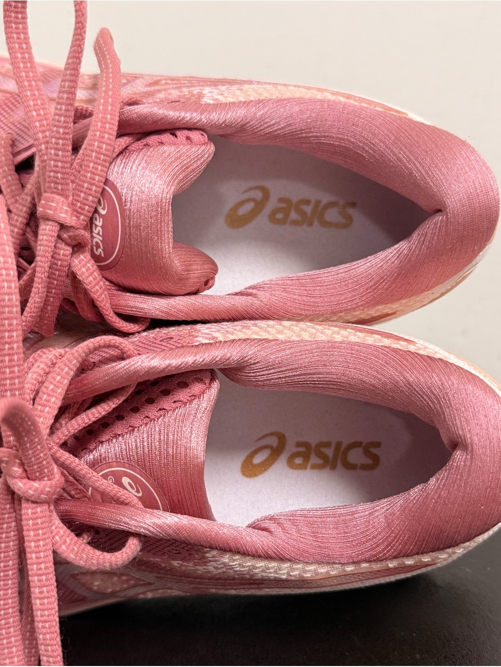 Asics Gel Nimbus 23 Smokey Rose Pure Bronze Pink Cream Running Sneakers 9 - Picture 7 of 12